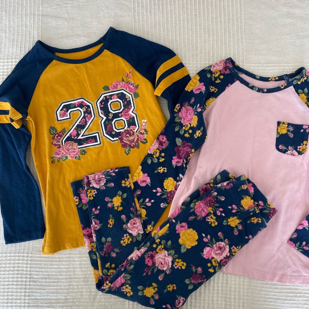 4T - 3 Piece Floral Print Girls Set